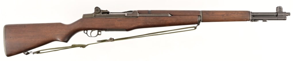 Springfield M1 Garand Semi-Auto Rifle .30-06: SN 2622515. 24" SA barrel dated 11-48, bore is dark with some rifling present. Stock rates very good overall with some dings, nice cartouche S.A. with CAW inspection marks and crossed cannons. Nice co