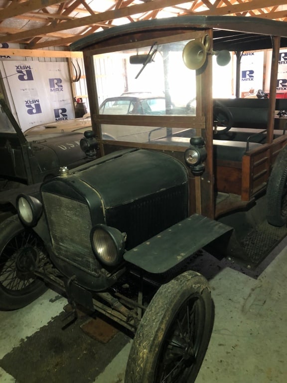 Ford Model T Depot Hack Truck: Buried in the barn. Rodent exposure. No key. The origin of the station wagon. The Ford Model T Depot Hack was designed to haul people & luggage from the train depot to local destinations for train pas