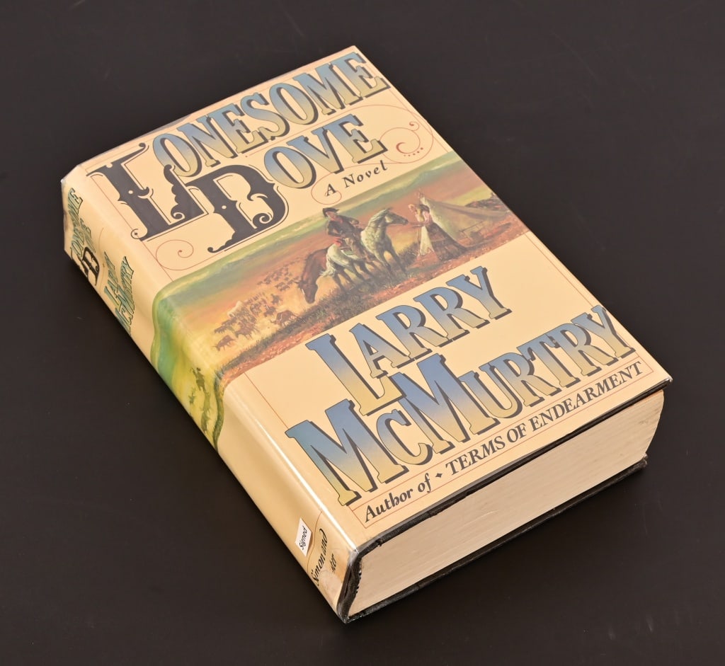 "Lonesome Dove", Larry McMurtry Signed 1st Edition: Signed inside cover page by author Larry McMurtry. First Edition. Published 1985 by Simon & Schuster, New York