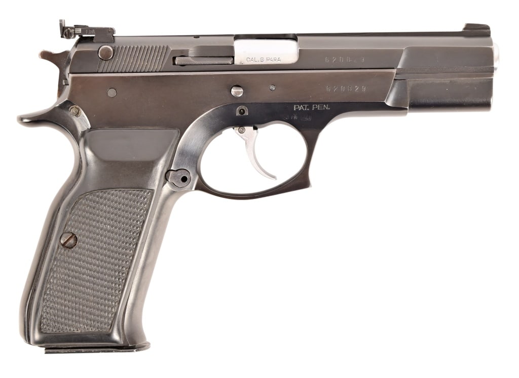 Tanfoglio Model TA90 CZ 75 Type Sermi-Auto 9mm: S/N G20829. Parkerized finish, very good condition. Modern