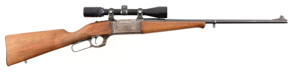 Savage Model 99A Series A .308 Rifle: Serial C728705. Lever action rifle, comes with Bushnell scope, 22" barrel.