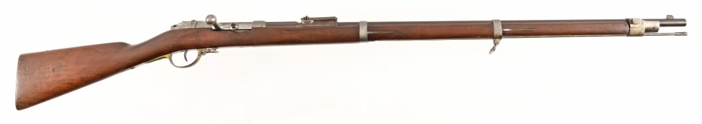 M1871 Mauser Bolt Action Rifle: SN 4260P. Gewehr Model 71 Mauser. 11mm caliber. 33 3/4" barrel, decent bore. Wood is very good. Antique.