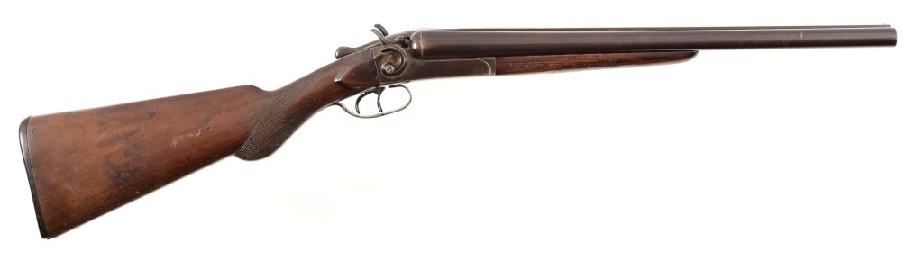 Hopkins & Allen D/B 12 Gauge Coach Gun: Serial 46621. Double hammers, loose condition, 18 1/4" barrel.