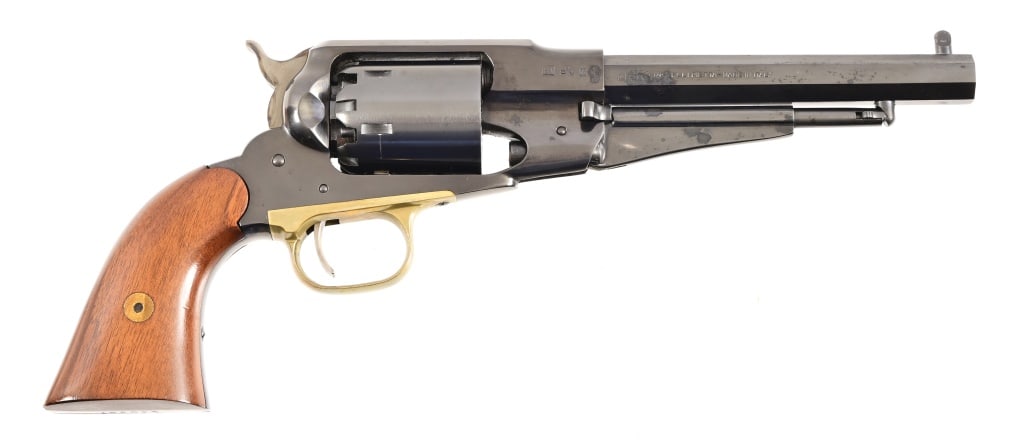 Pietta 1858 New Model Navy Black Powder Revolver: S/N 240267. Italian Pietta reproduction Remington 1858 New Model Navy .36 Caliber revolver. Octagonal 6.5" barrel. Black Powder