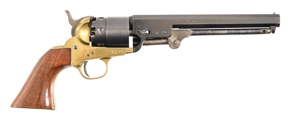 Pietta Army .44 Cal Black Powder Revolver: S/N 304451. Octagonal 7.5" barrel. Black Powder