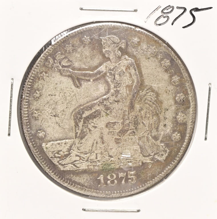 1875-S Trade Dollar: 420 grains .900 fine silver