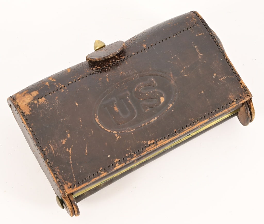 Indian War US M1874 McKeever .45-70 Cartridge Box: Watervliet Arsenal marked. Rare, 2" x 4" x 7"