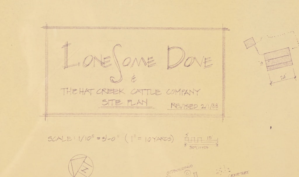 Lonesome Dove Set Design Blue Prints - 3