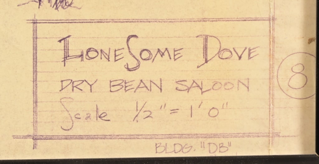 Lonesome Dove Set Design Blue Prints - 5