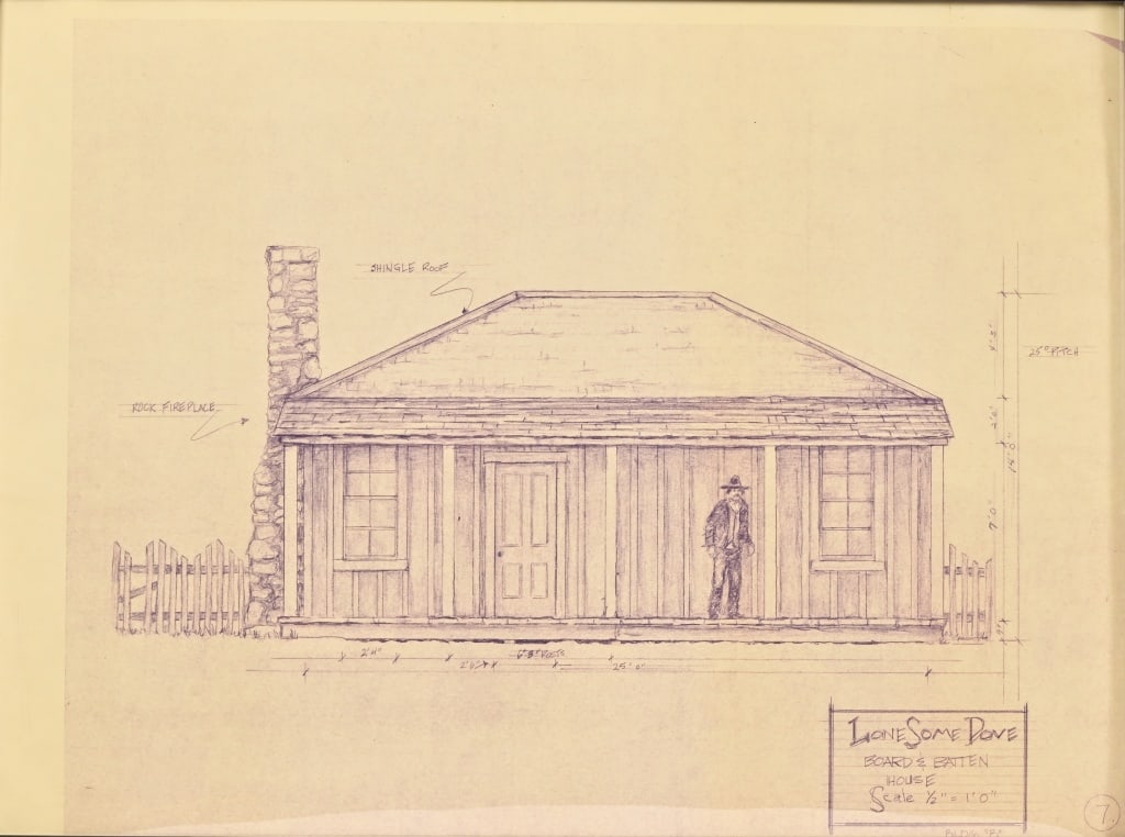 Lonesome Dove Set Design Blue Prints - 6
