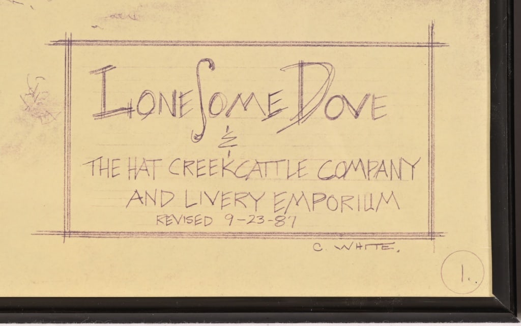 Lonesome Dove Set Design Blue Prints - 9