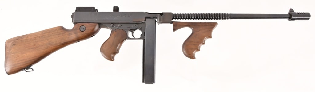 Thompson M1927-A Semi-Auto Carbine .45: S/N 5325. Auto-Ordnance Thompson 1927-A1 Semi-Auto Carbine .45 Cal. Some surface rust areas, do not appear to effect action or bore. Modern