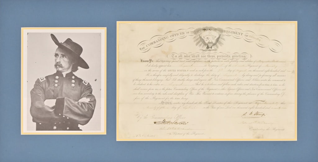 1871 U.S. Army 7th Cavalry Company "L" Promotion (1 of 6)