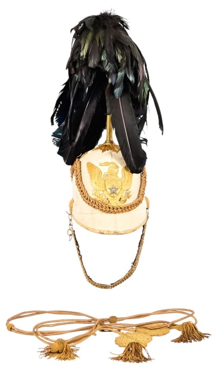 U.S. Army General M1881 Indian Wars Helmet & Tin (1 of 20)