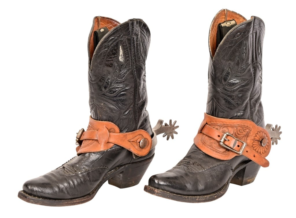 Bill Pickett's Nocona Boots & Crockett Spurs (1 of 11)