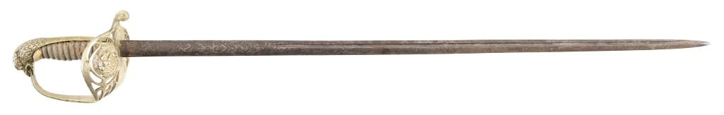 Mexican Officer's Sword, Etched Blade (1 of 15)