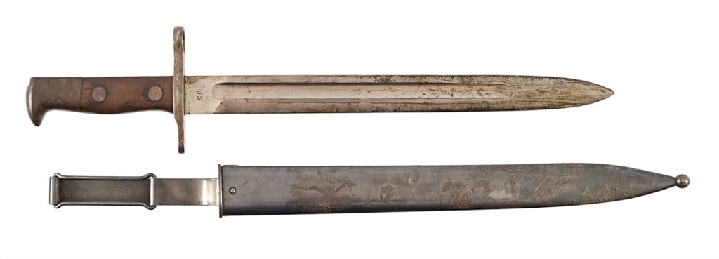 U.S. M1885 Bayonet w/ Belt Scabbard (1 of 12)
