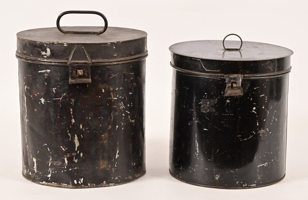 (2) Military Regalia Tin Boxes (1 of 6)