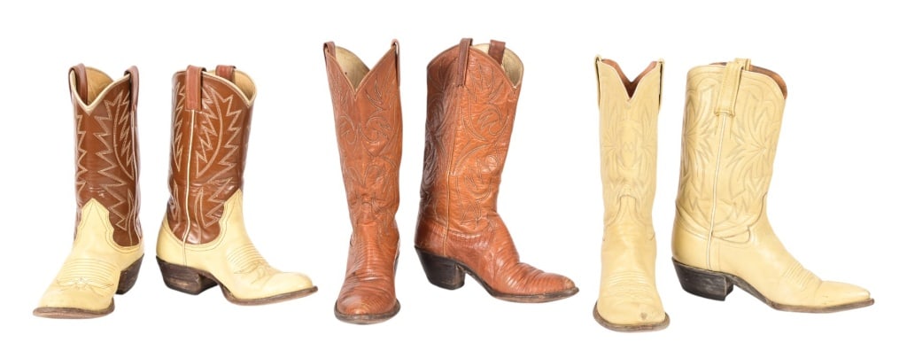 3 Pair Vintage Ladies' Cowboy Boots (1 of 8)