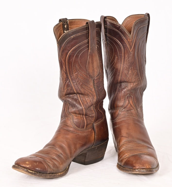 Pair of Vintage Lucchese Men's Cowboy Boots (1 of 8)