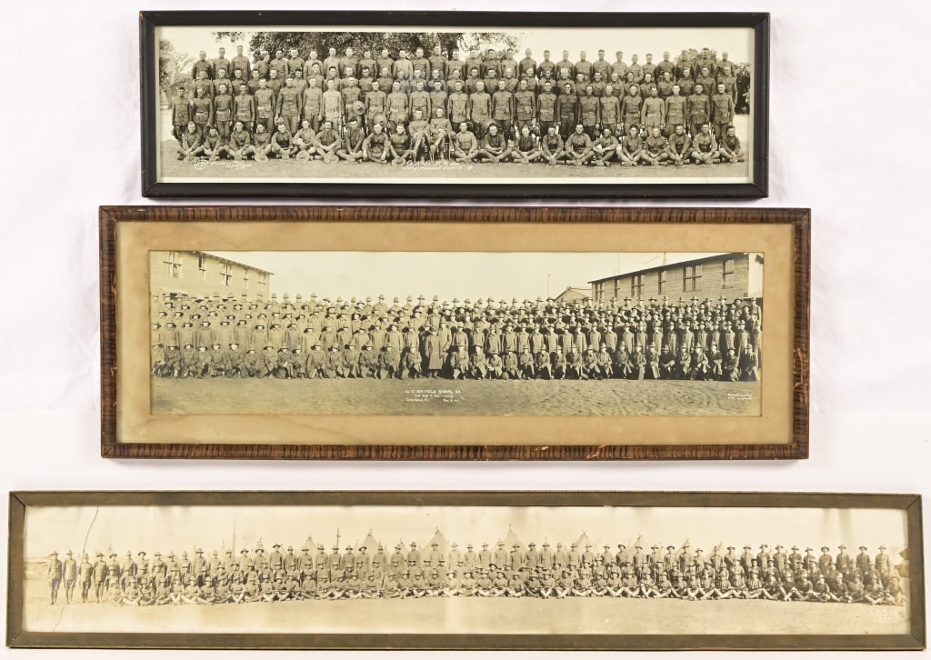 (3) WWI Era Camp Panoramic Photos (1 of 19)