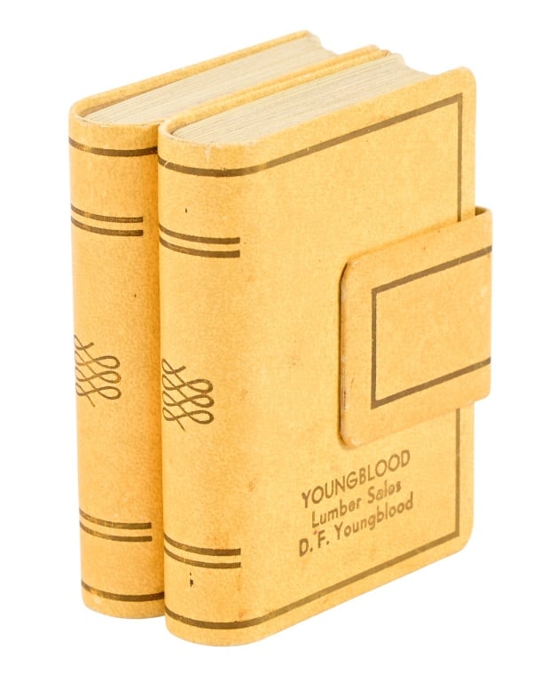 Youngblood Lumber Sales Advertising Playing Cards: D.F. Youngblood Lumber Sales, both sets housed in custom booklet holder.