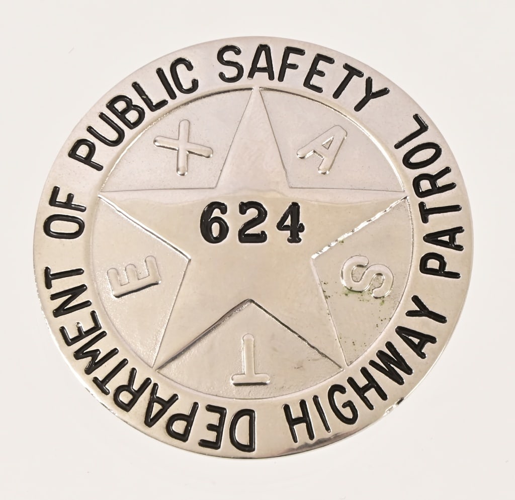 Texas Dept. of Public Safety Highway Patrol Badge (1 of 3)