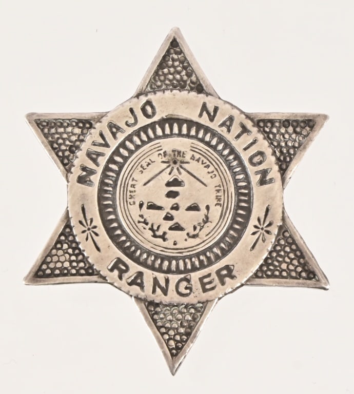 Navajo Nation Ranger Sterling Silver Badge (1 of 5)