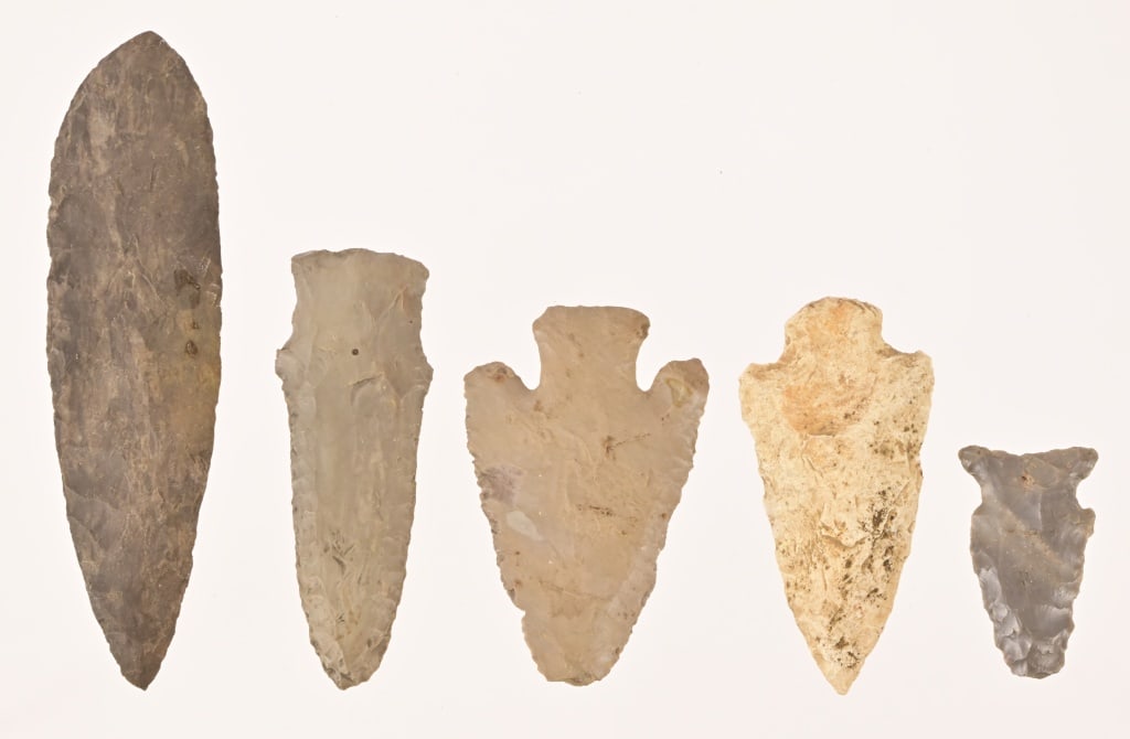 Collection Native American Indian Chert Artifacts (1 of 6)