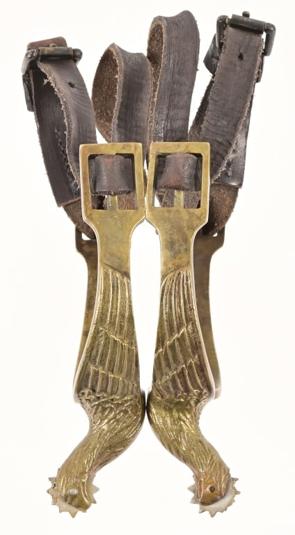 Confederate Gen. John Bell Hood Brass Eagle Spurs (1 of 13)