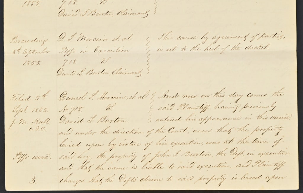 1854 Early Washington County Texas Slave Document - 10