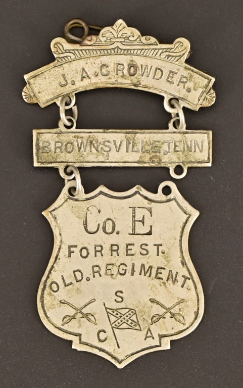 J.A. Crowder Civil War Commemorative Badge (1 of 3)