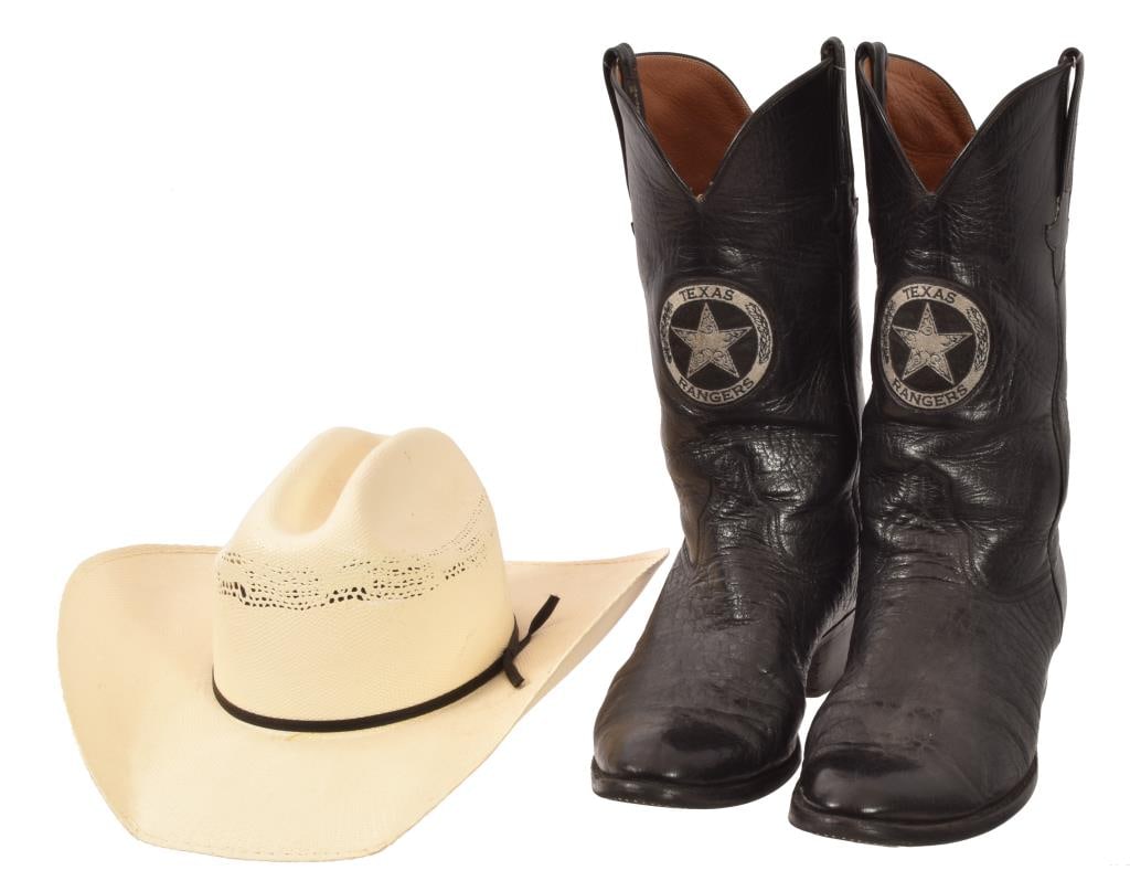 Texas Ranger Captain Clete Buckaloo Hat Belt Boots (1 of 20)