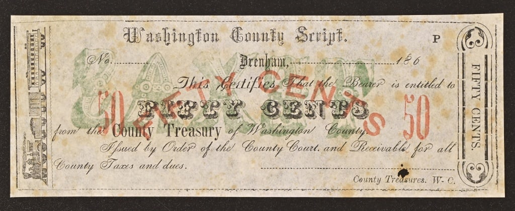 (3) 1860's Washington County Texas Scripts - 4