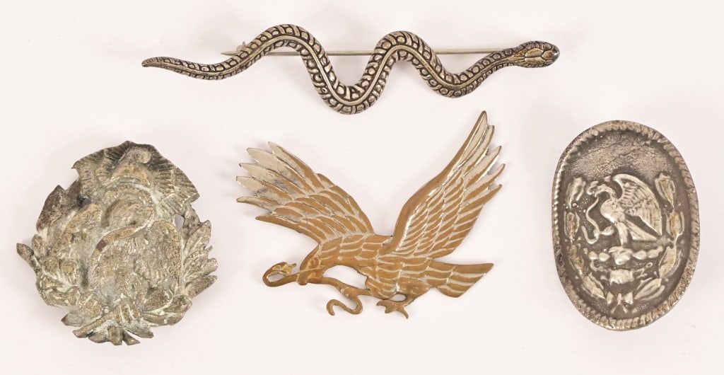 Mexican Officer Silver Regalia Items: From the Applewhite-Clark Collection.