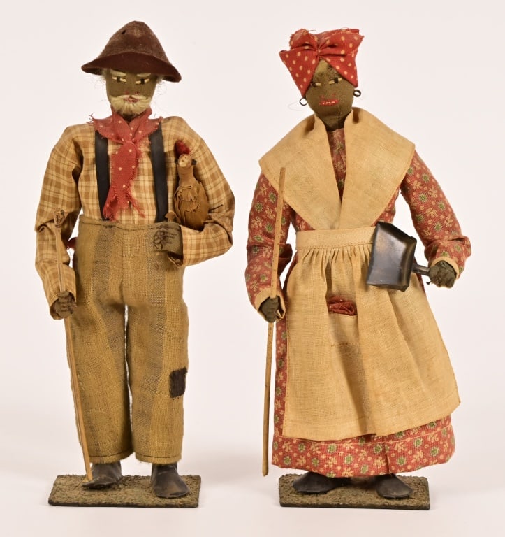 (2) Antique Black Americana Figurines (1 of 8)