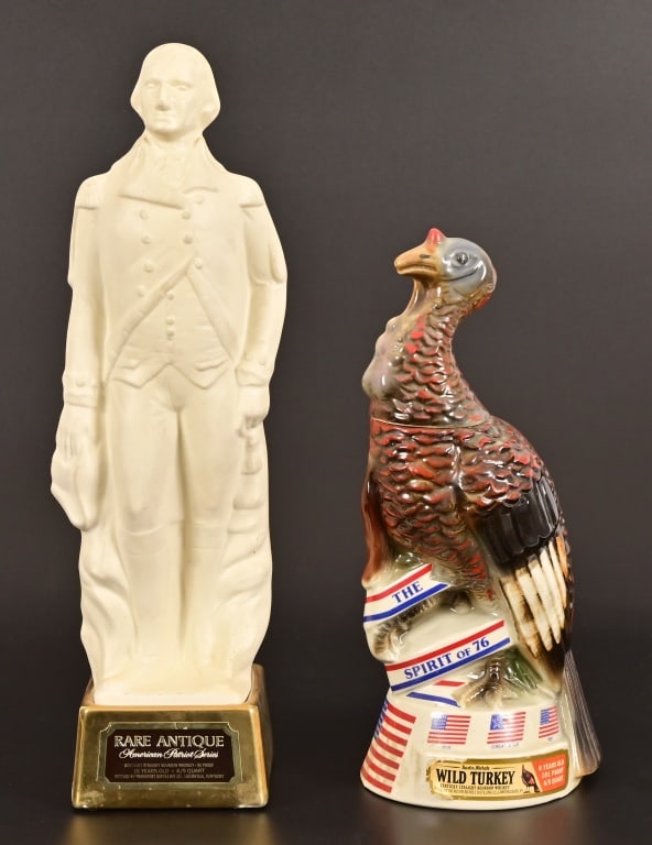 (2) Vintage Patriotic Whiskey Decanters (1 of 4)