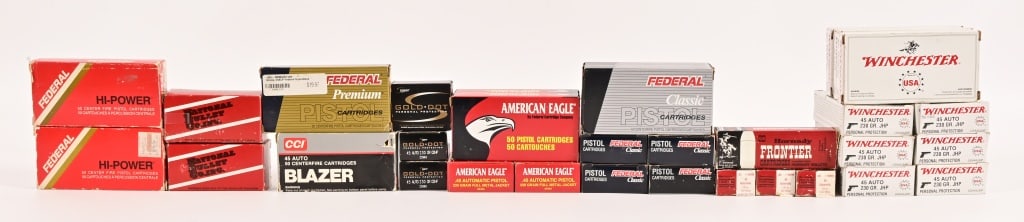 (1250+ Rounds) Factory .45 ACP Ammo: (1250+ Rounds) Factory .45 ACP Ammo