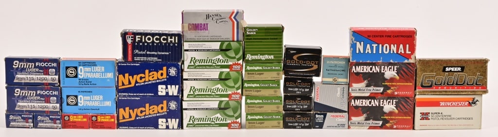(1450 Rounds) Factory 9mm Ammo (1 of 4)