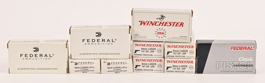 (500 Rounds) Factory 9mm JHP Ammo (1 of 1)