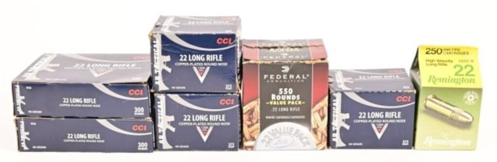 Factory .22 Long Rifle Ammo (2275+ Rounds): (2275+ Rounds) Factory .22 Long Rifle Ammo