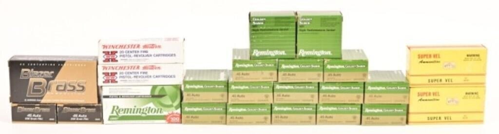 Factory .45 ACP Ammo (550+ Rounds): (550+ Rounds) Factory .45 ACP Ammo