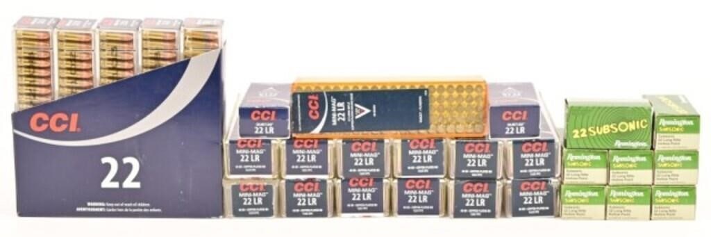 Factory .22 Long Rifle Ammo (2200+ Rounds): (2200+ Rounds) Factory .22 Long Rifle Ammo