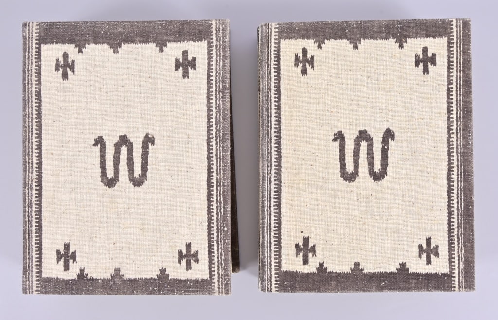 The King Ranch by Tom Lea Saddle Blanket Book Set: "The King Ranch" by Tom Lea, Volumes I & II. Signed by Tio Kleberg