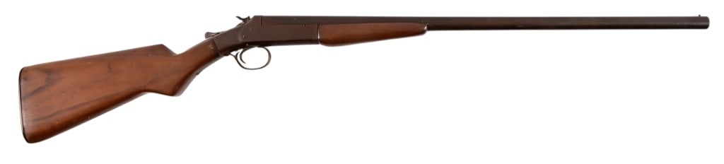 Single Shot 10GA Shotgun: S/N B2620. 27" barrel, dark bore. Butt stock and butt plate are replacements. Action functions but is loose. Advise not to fire with modern ammo. Modern.