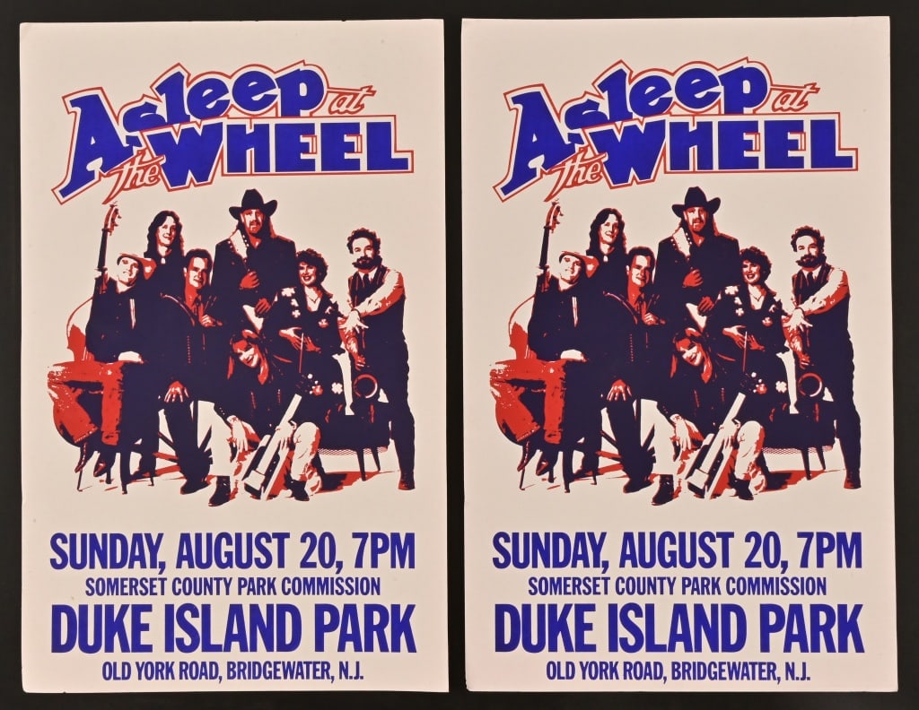 (2) Asleep At The Wheel, Duke Island Park Poster: Each measures 14x22.