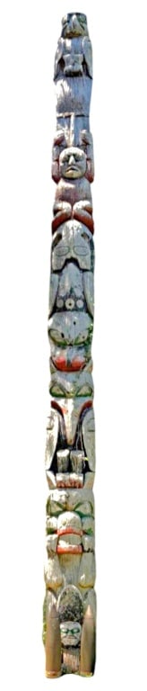 HUGE Alaskan Totem Pole Mobil Oil Pres. L.H. True (1 of 6)