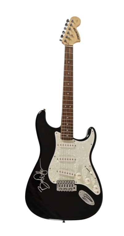 Bob Dylan Signed Fender Starcaster Strat Guitar: Fender Stratocaster Starcaster Electric Guitar.