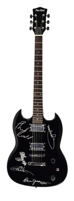 AC/DC Autographed Electric Guitar (1 of 11)