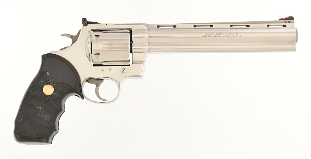 Colt Anaconda .44 Magnum Revolver 1st Gen: S/N: MM54801. 8" barrel. Modern.